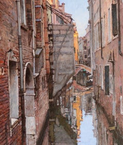 "Rio de San Maurizio, Venice" (2021) By Daud Akhriev, Original Oil Painting