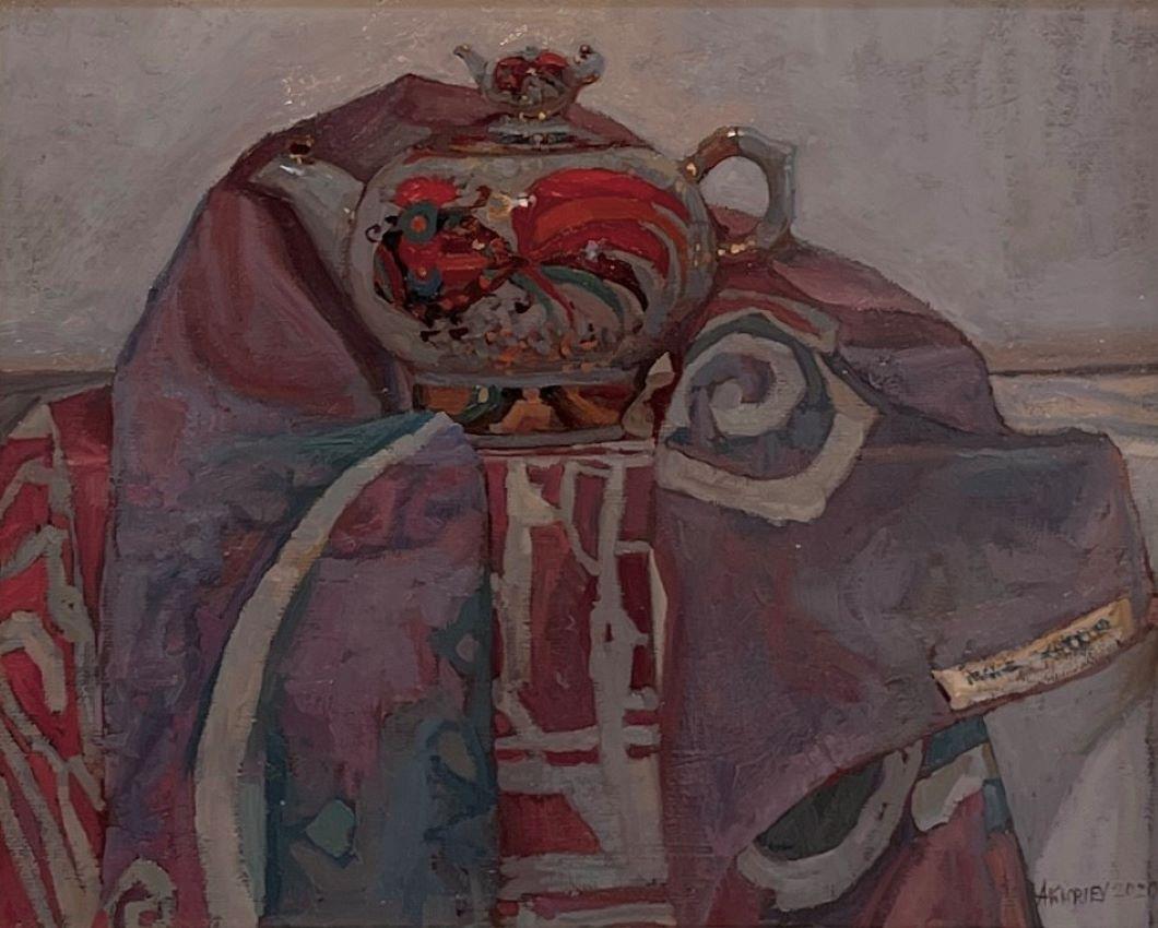 "Avvolto" (2020) di Daud Akhriev, Pittura ad olio originale