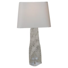 Daum Abstract Design Crystal Table Lamp