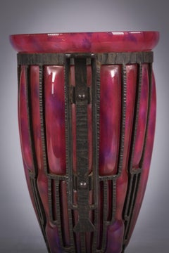 Daum and Majorelle Glass Vase, circa 1920