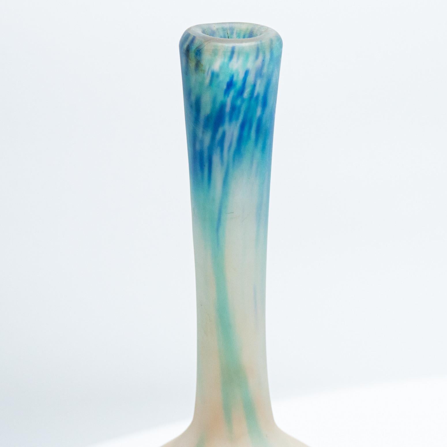 I. Muller Firmato, Set di 5 vasi in Pâte de verre, Francia, 1930 in vendita 3