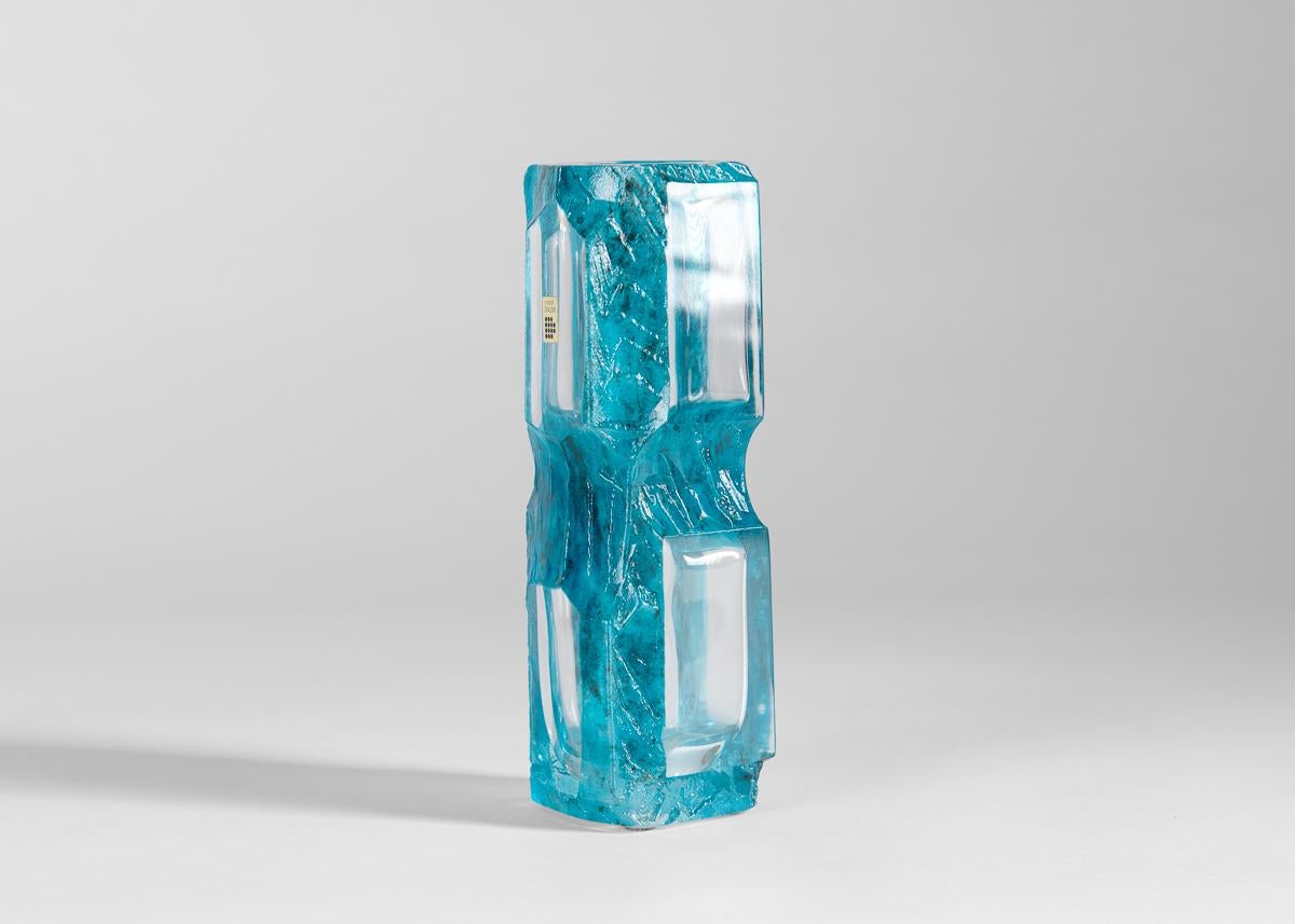 Francese Daum, Argos, Vaso in vetro verde, Francia, 1974 in vendita