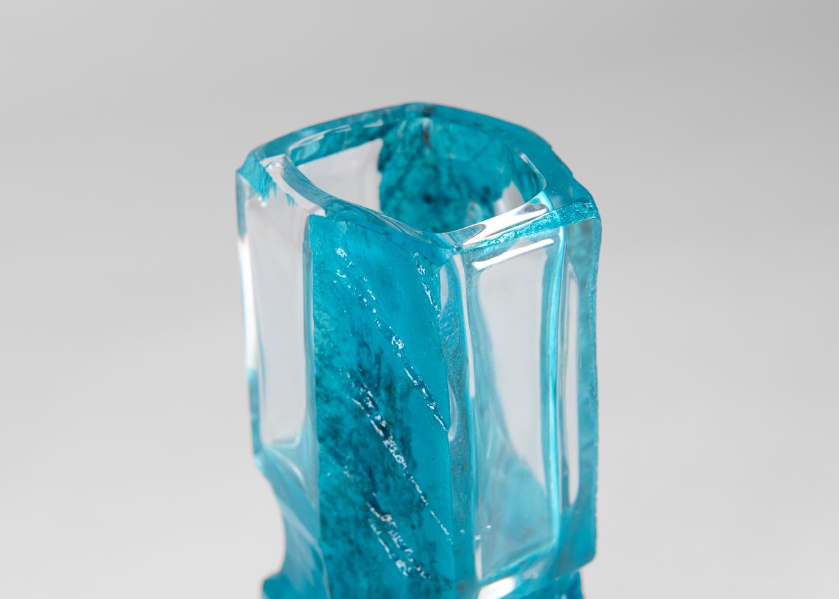 Daum, Argos, Vaso in vetro verde, Francia, 1974 In condizioni buone in vendita a New York, NY