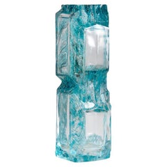 Daum, Argos, Green Glass Vase, France, 1974