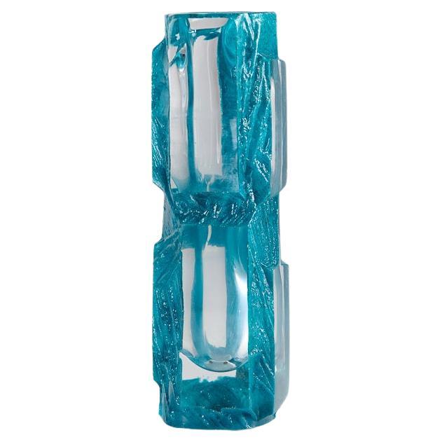 Daum, Argos, Green Glass Vase, France, 1974