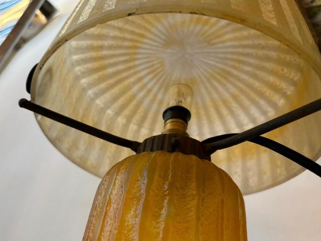 antique double globe lamp