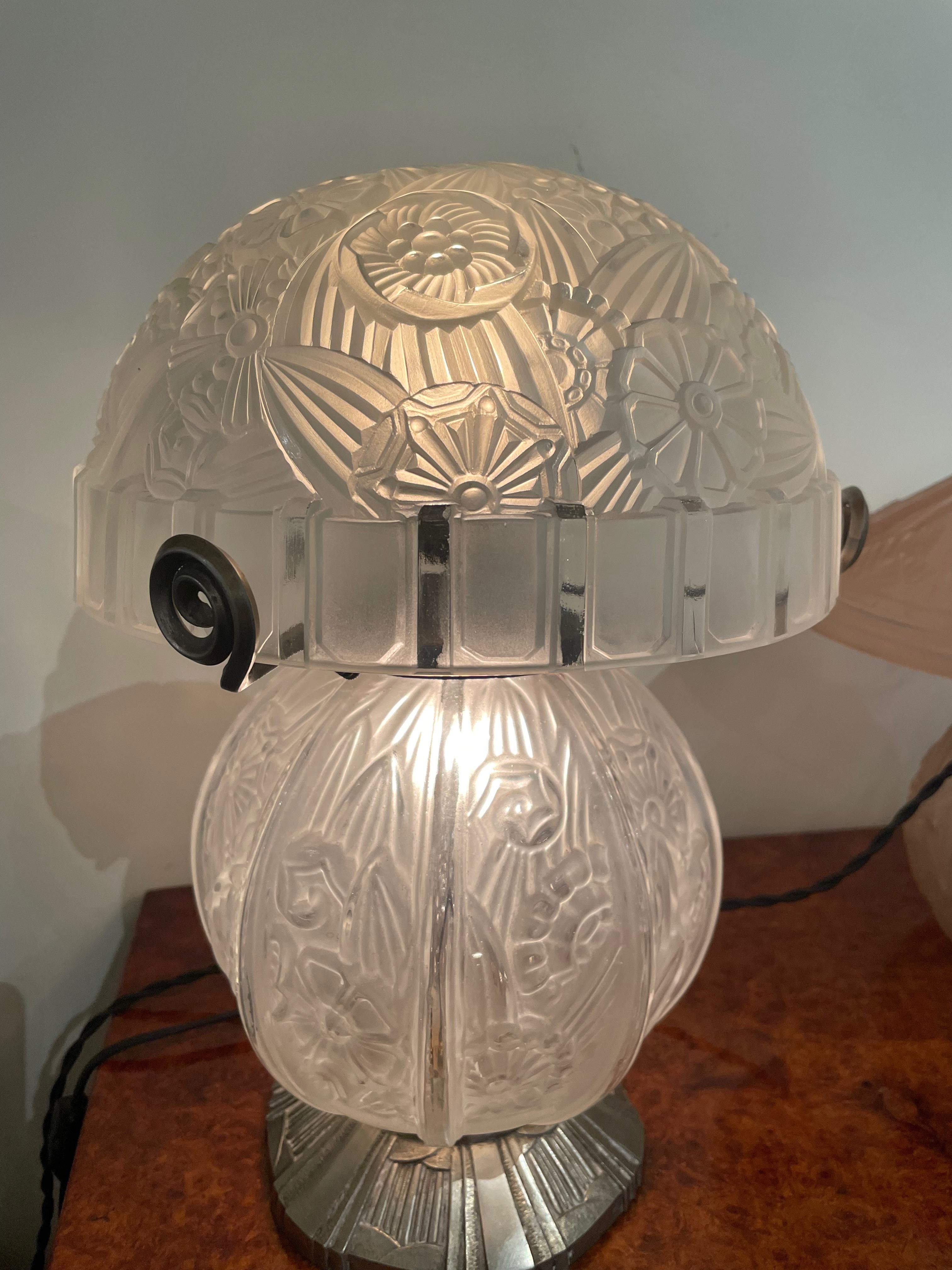 antique double globe lamp