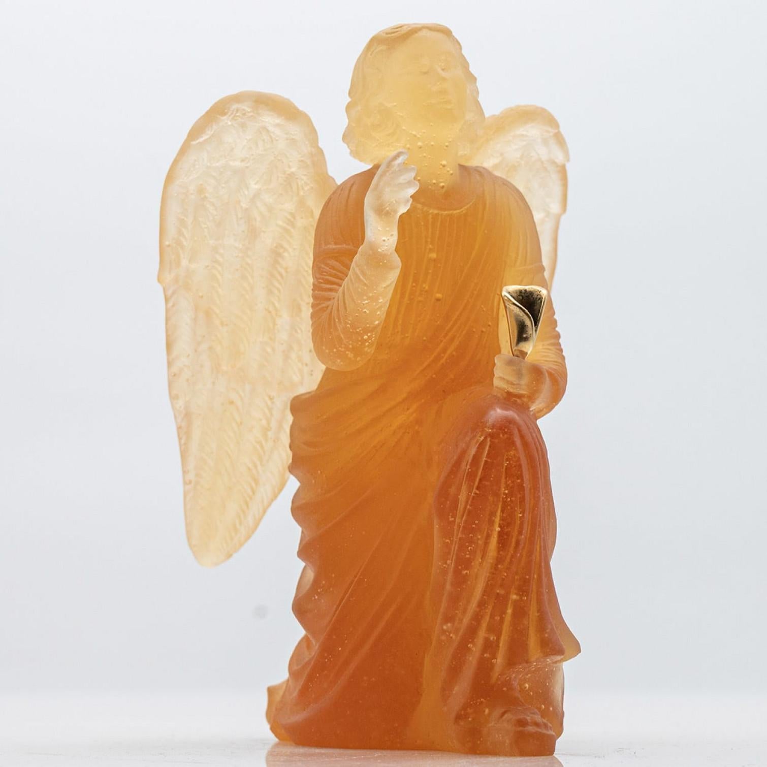 Sculpture d'ange en verre d'art de Daum, France 1970 Bon état - En vente à Rijssen, NL