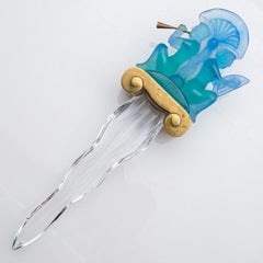 Oggetto decorativo in vetro Art Decor blu Daum, Francia