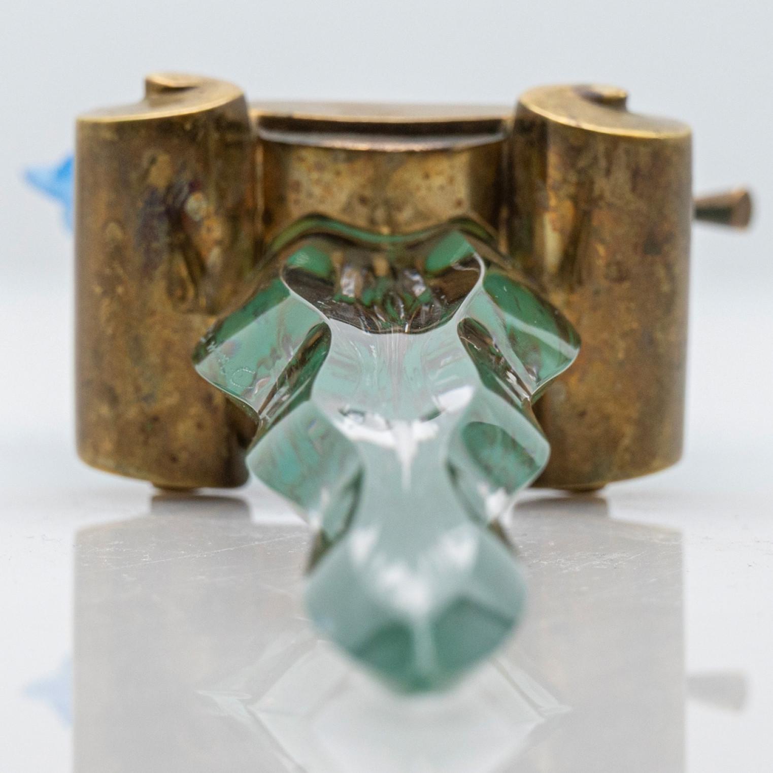 Daum Art Glass Blue Dague Dekoratives Objekt, Frankreich (Sonstiges) im Angebot