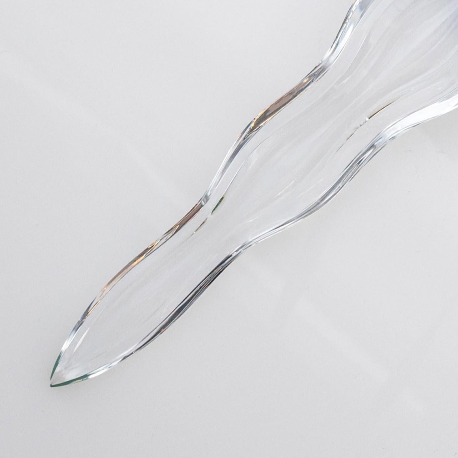 Daum Art Glass Blue Dague Dekoratives Objekt, Frankreich (Ende des 20. Jahrhunderts) im Angebot