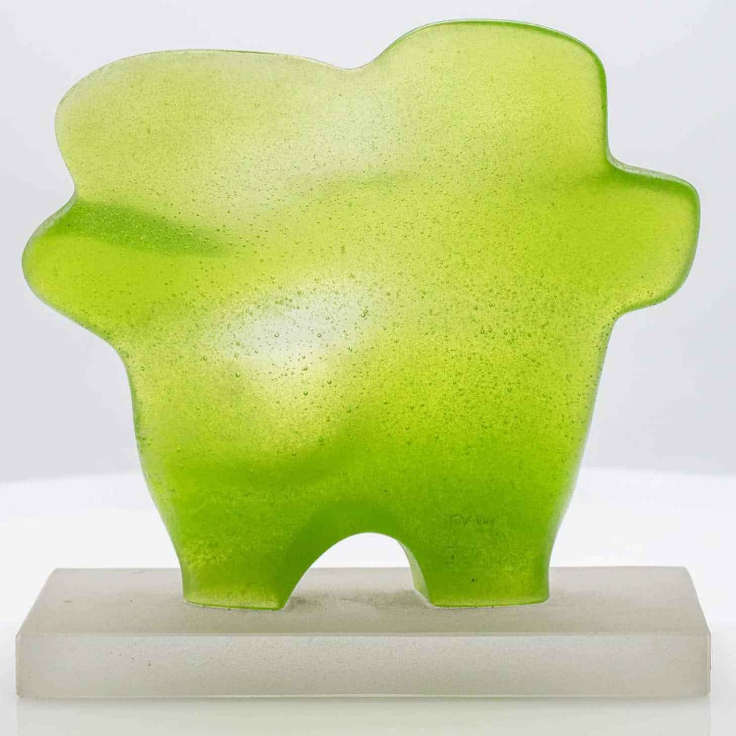 Escultura en vidrio artístico Daum Sombra de la pareja, Francia finales del siglo XX en venta