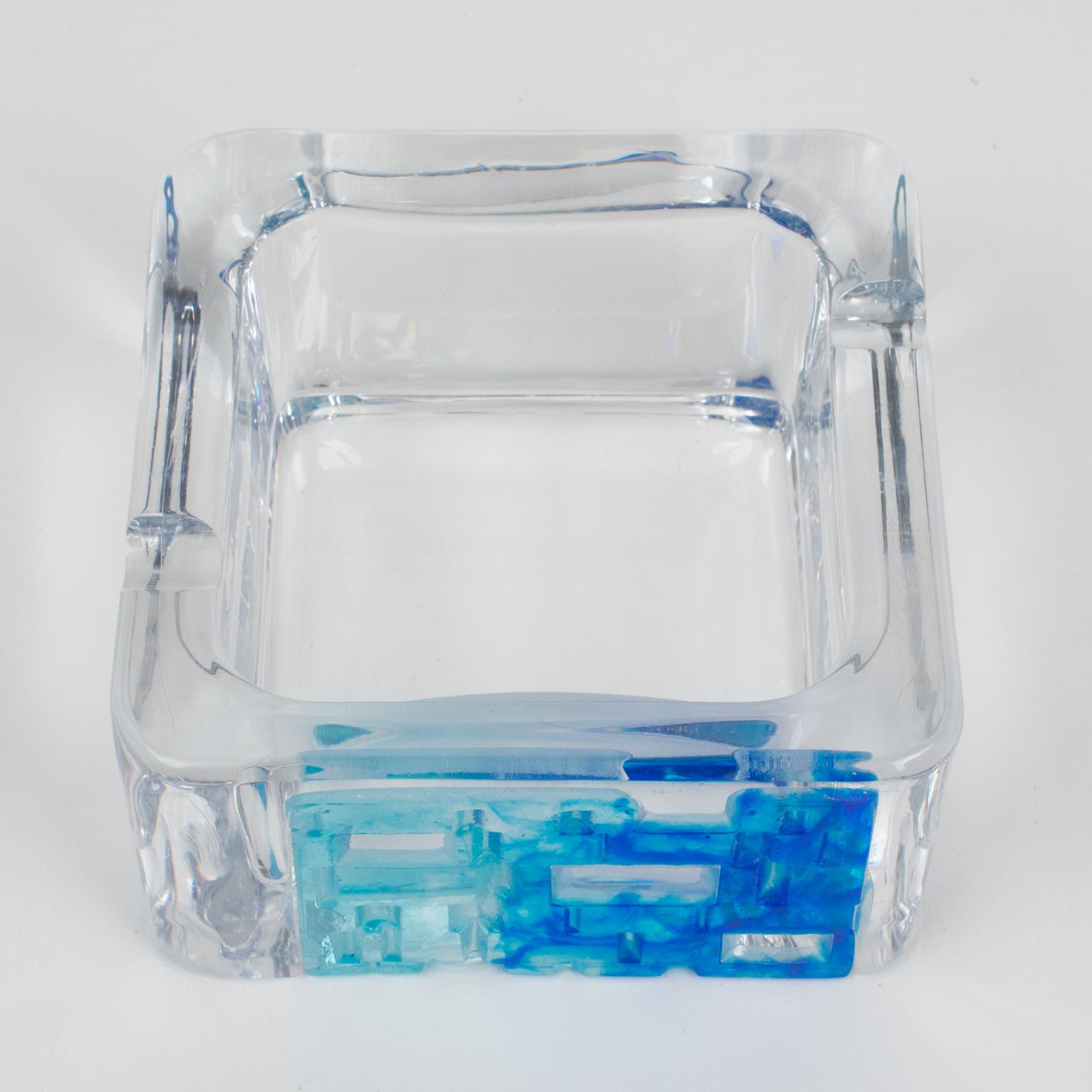 Pate de Verre y Cuenco de Cristal de Daum France, hacia 1970 en Excelente estado para la venta en Atlanta, GA