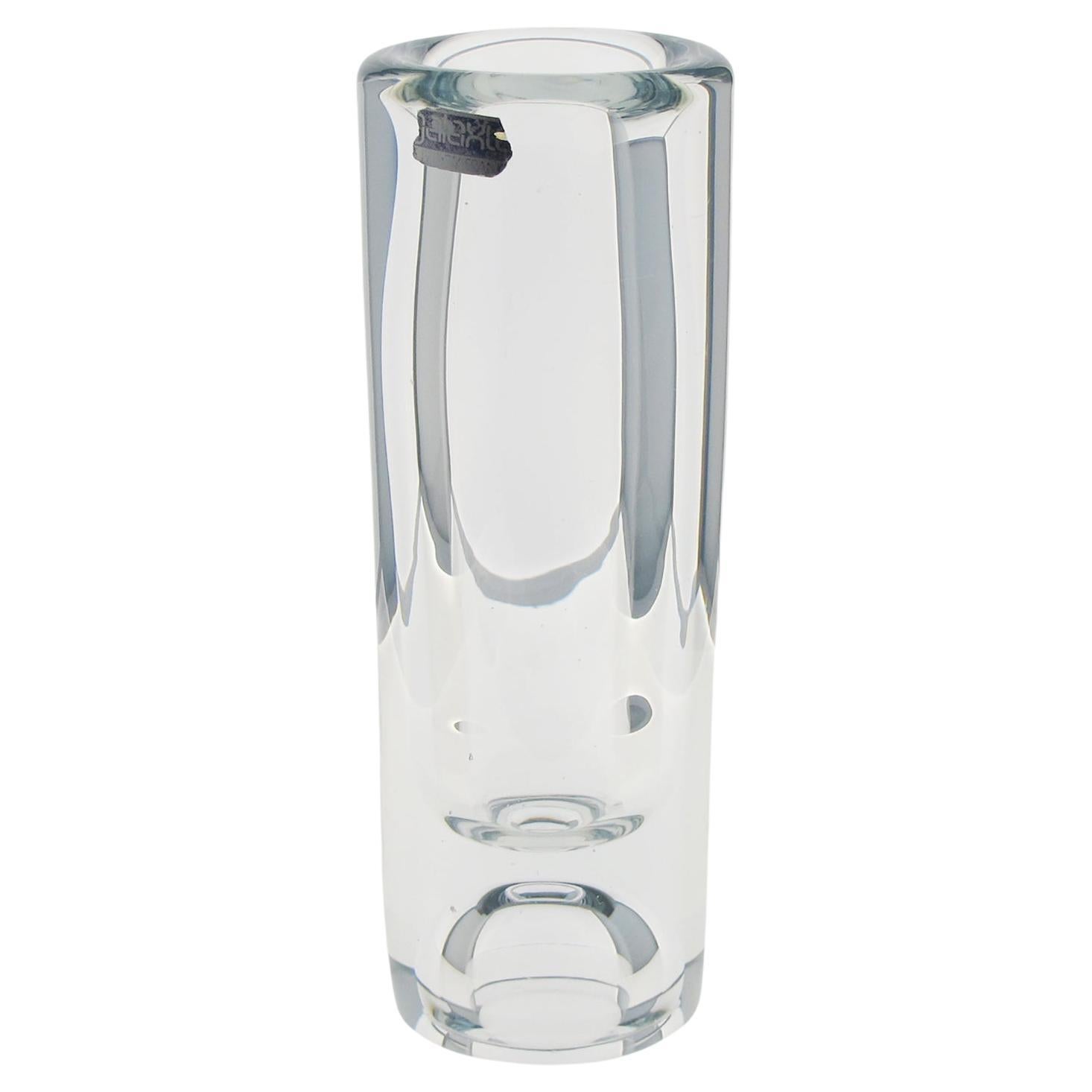 Daum by De Belroy Tall Crystal Vase, circa 1970 For Sale