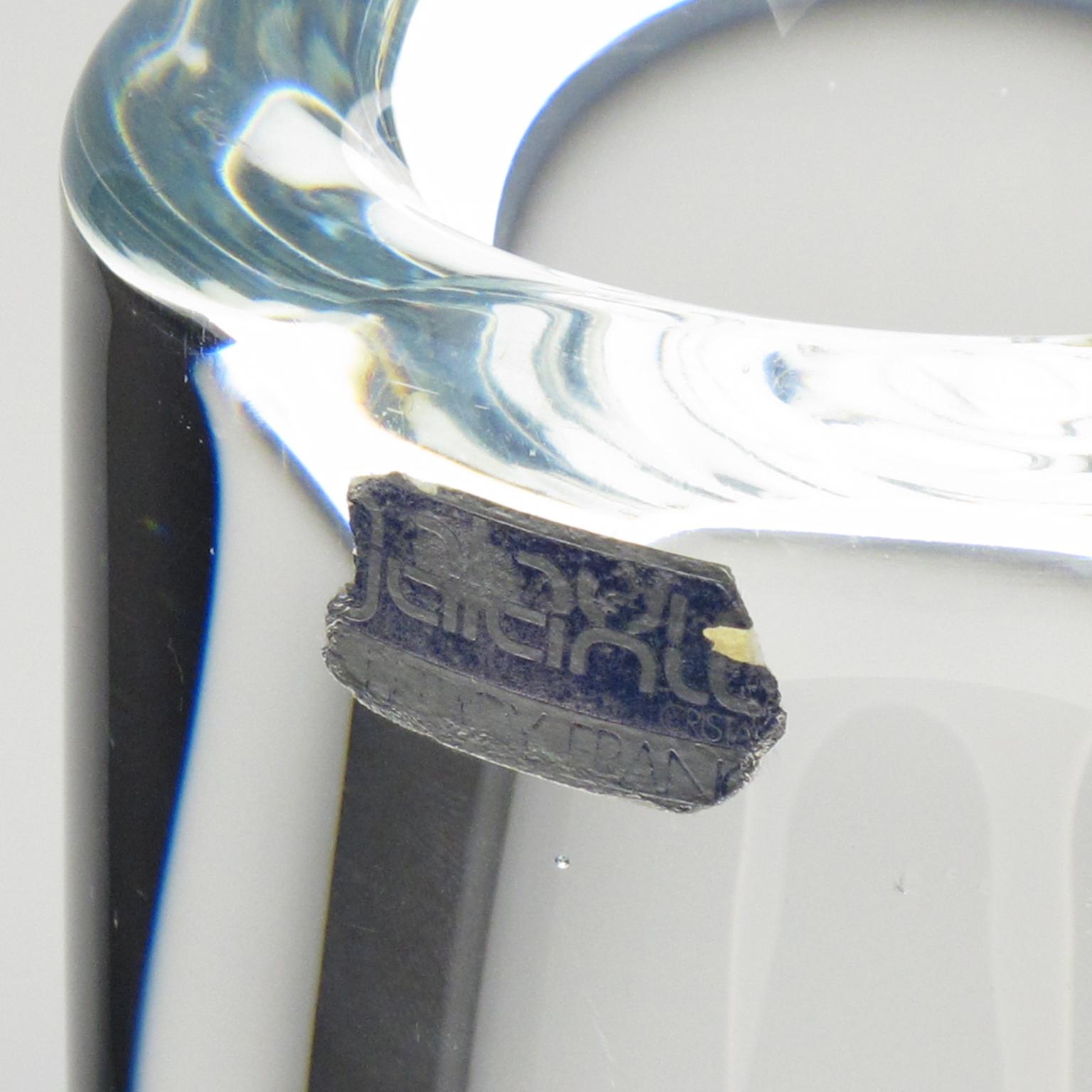 Vaso di cristallo alto Daum by De Belroy, circa 1970 In condizioni ottime in vendita a Atlanta, GA