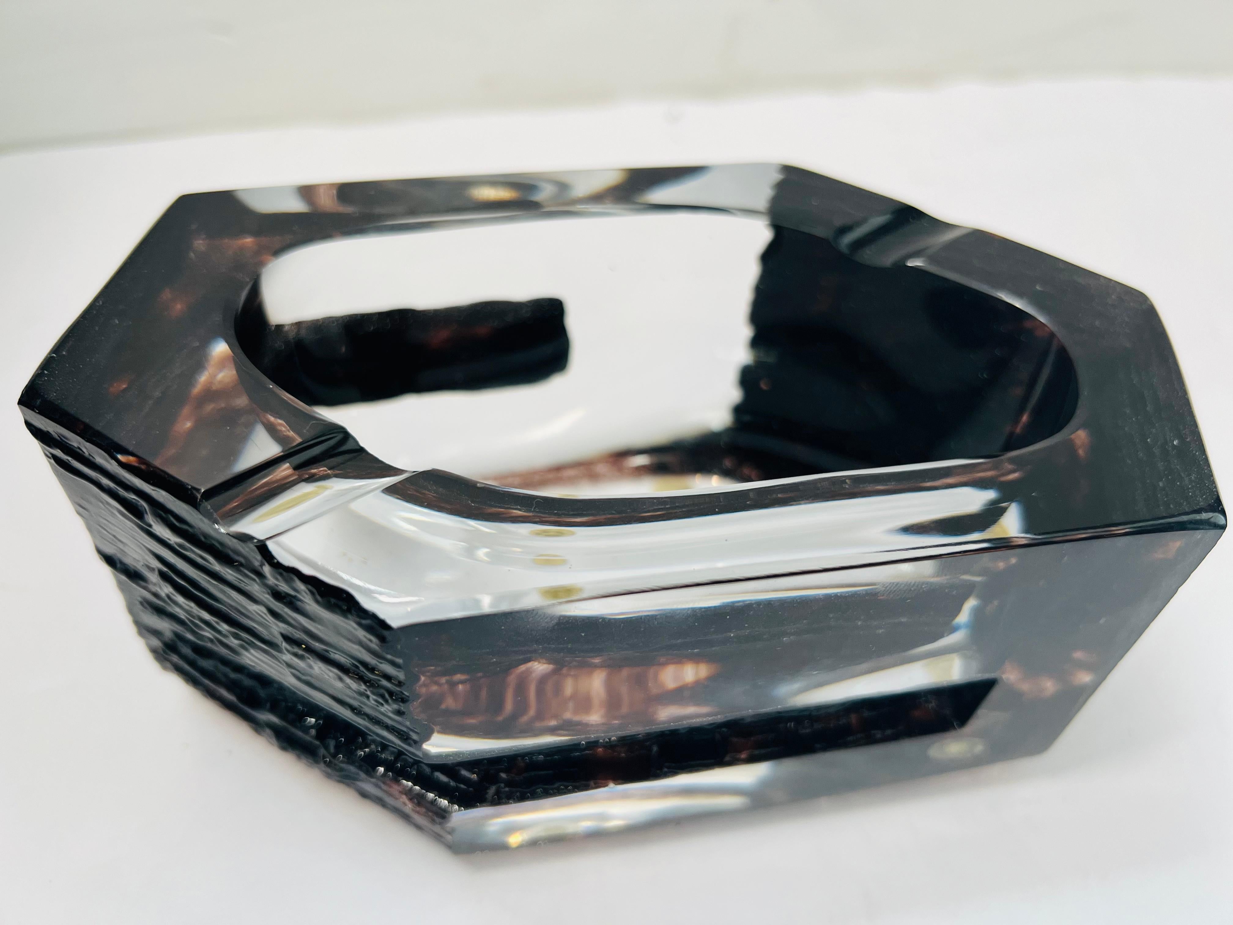 Daum Cesar Baldaccini Argos Ashtray 1970 France Crystal Midcentury Sculpture In Excellent Condition In New York, NY