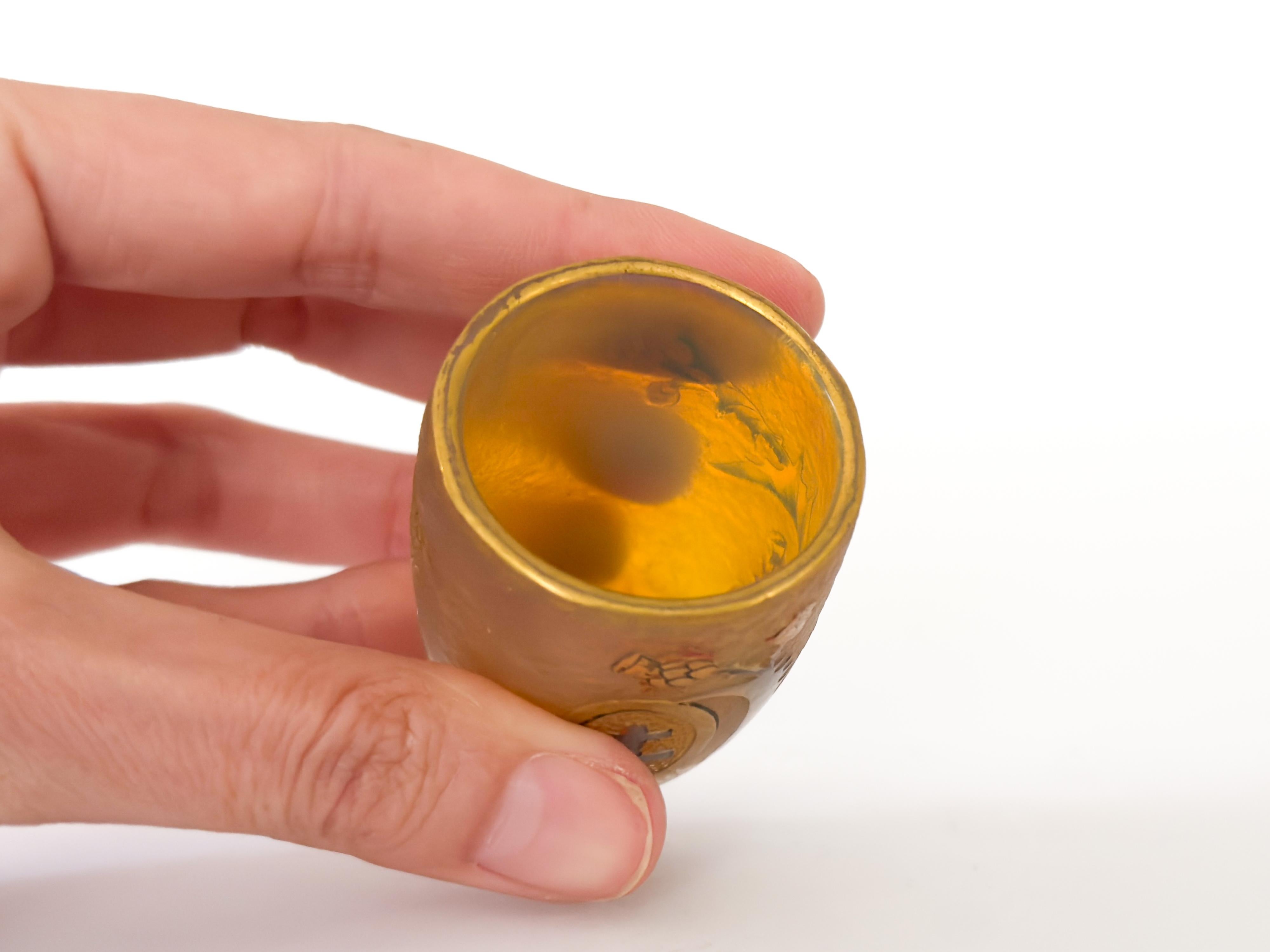 Calice Daum, Vaso di vetro, Croce di Lorrain, 1906 in vendita 5