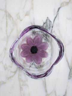 Daum Coppelia Catchall De Cristal Con Motivo Floral