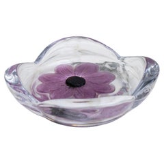 Daum Coppelia Catchall De Cristal Con Motivo Floral