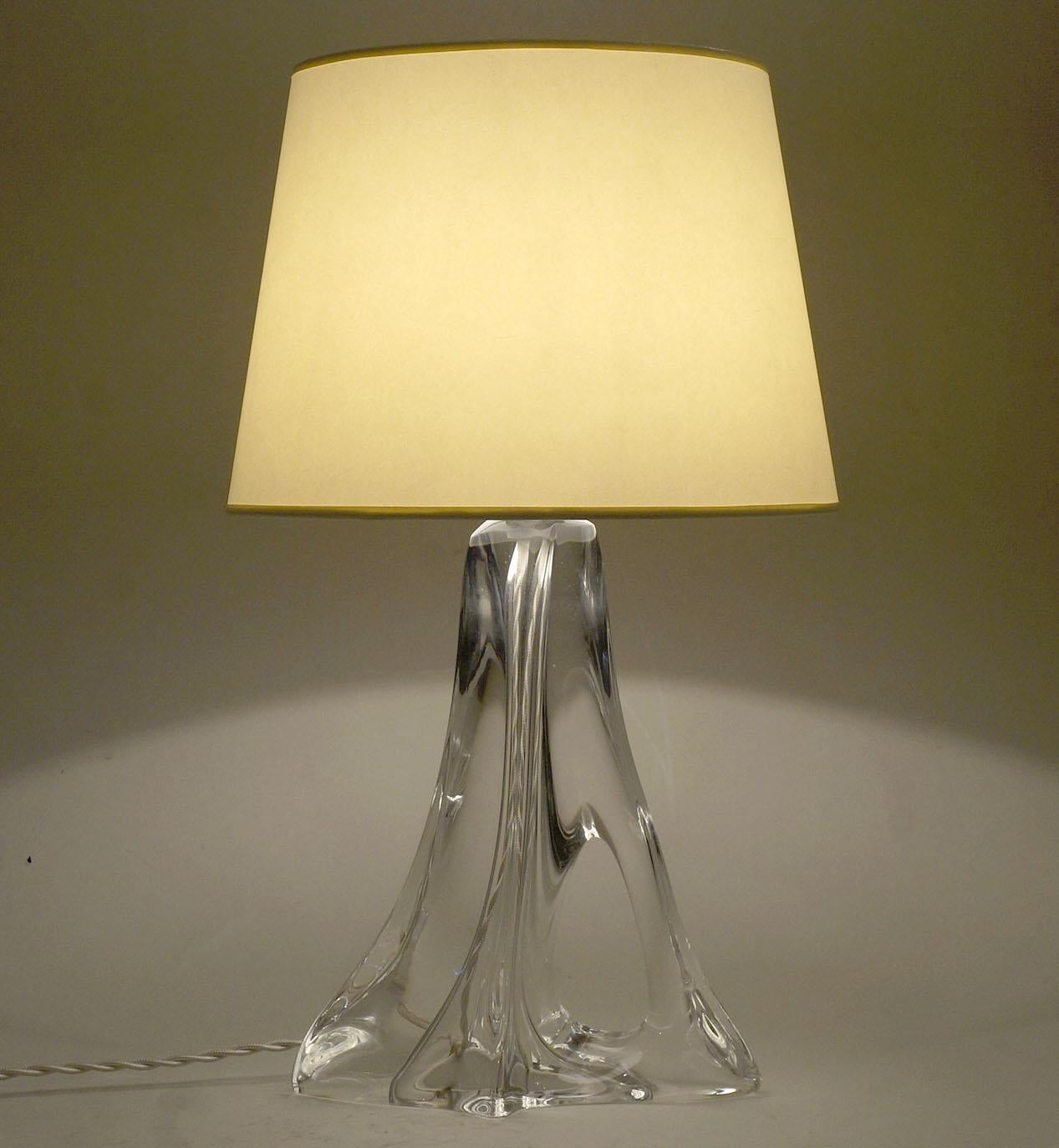 20th Century Daum Cristal Table Lamp For Sale