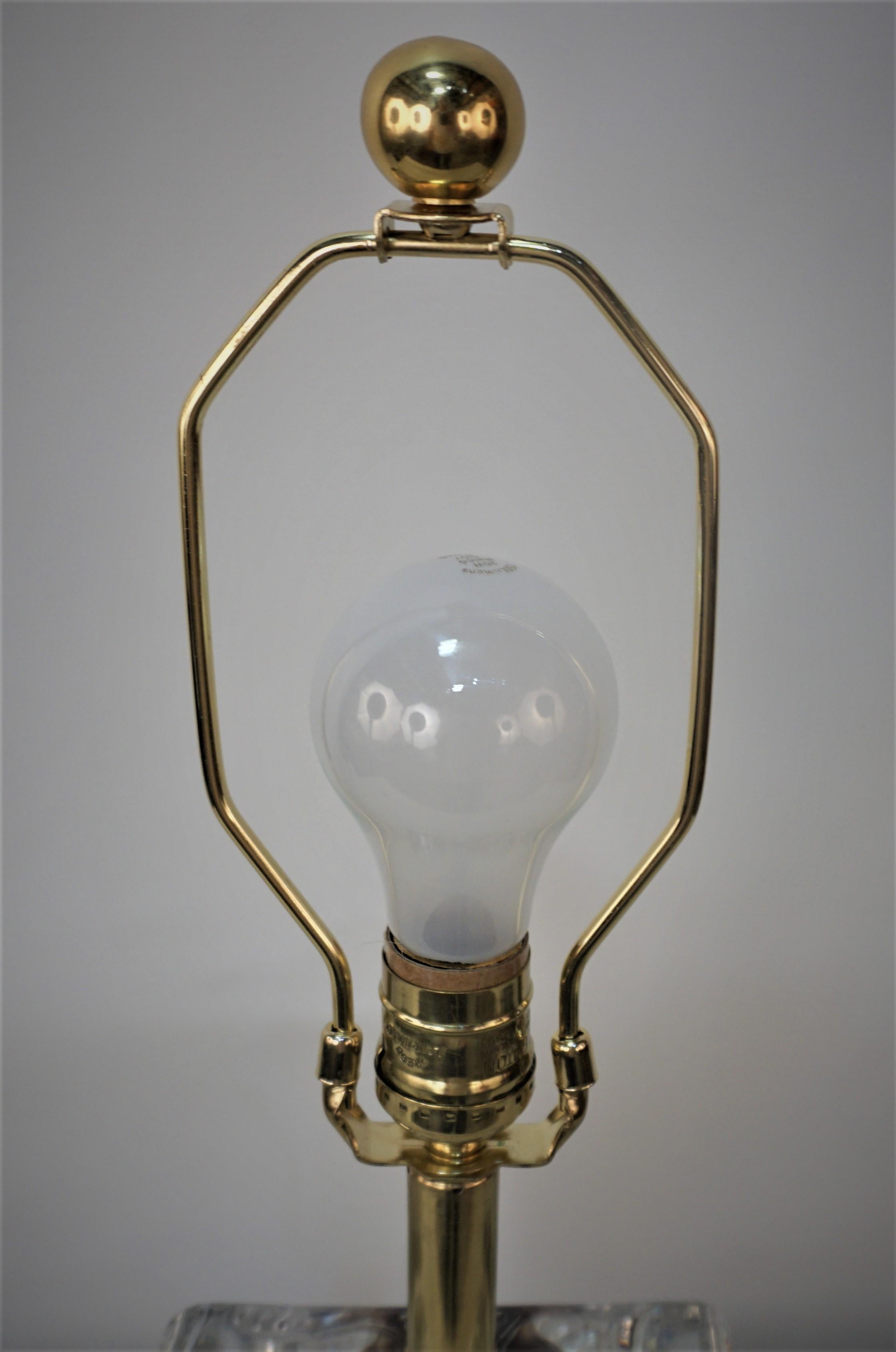 Daum Crystal 1970's Table Lamp 2