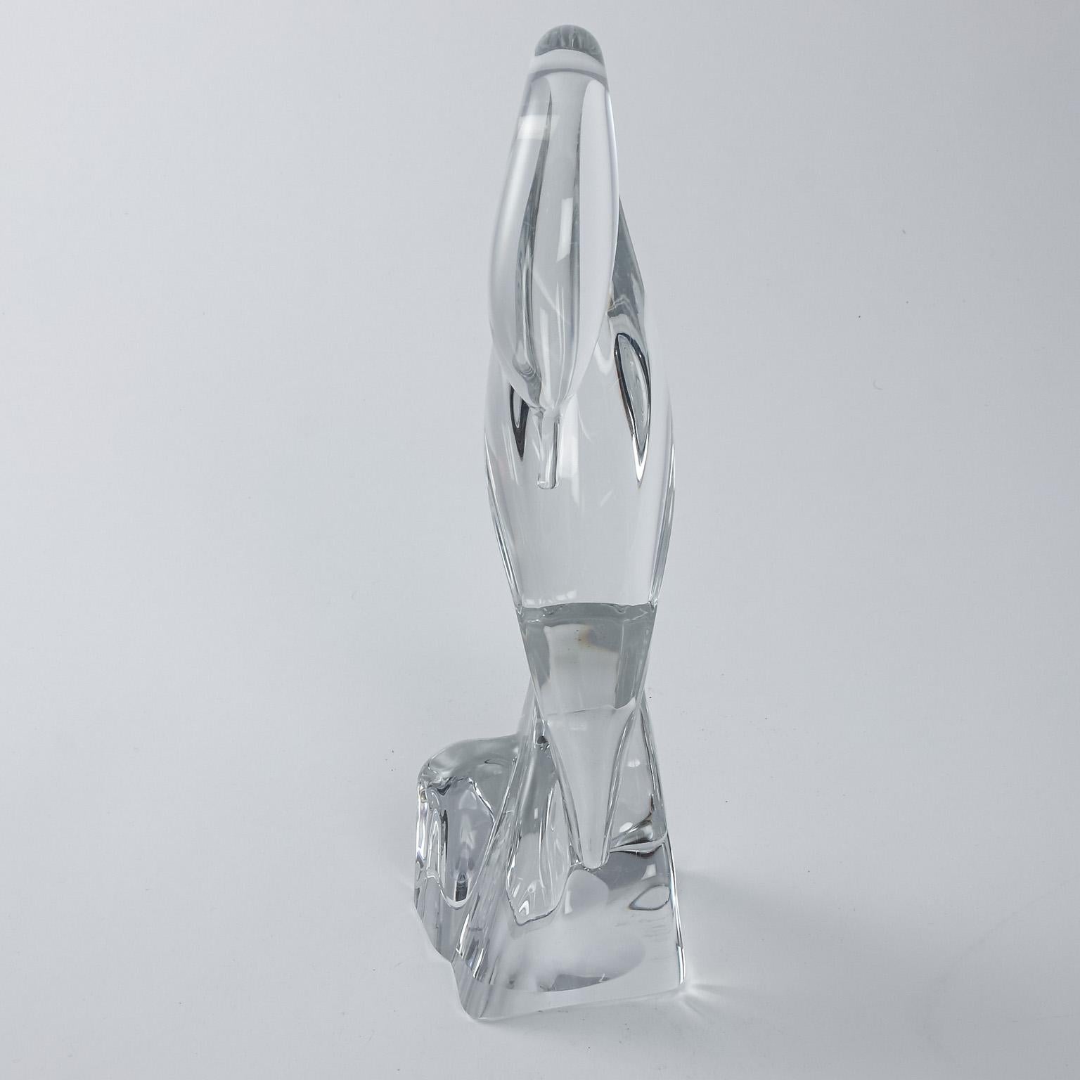Daum Kristall-Vogel-Skulptur (Französisch)