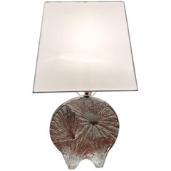 Daum Crystal French 1960 Table Lamp