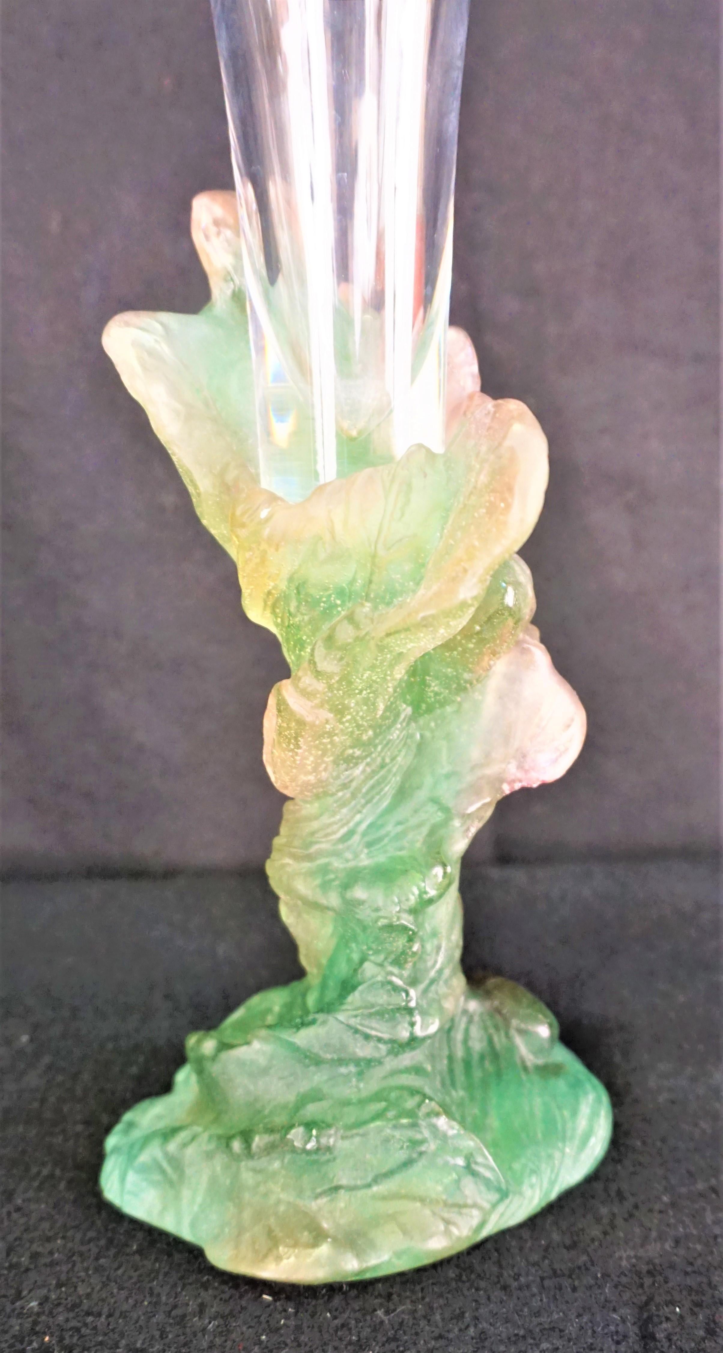 daum crane vase