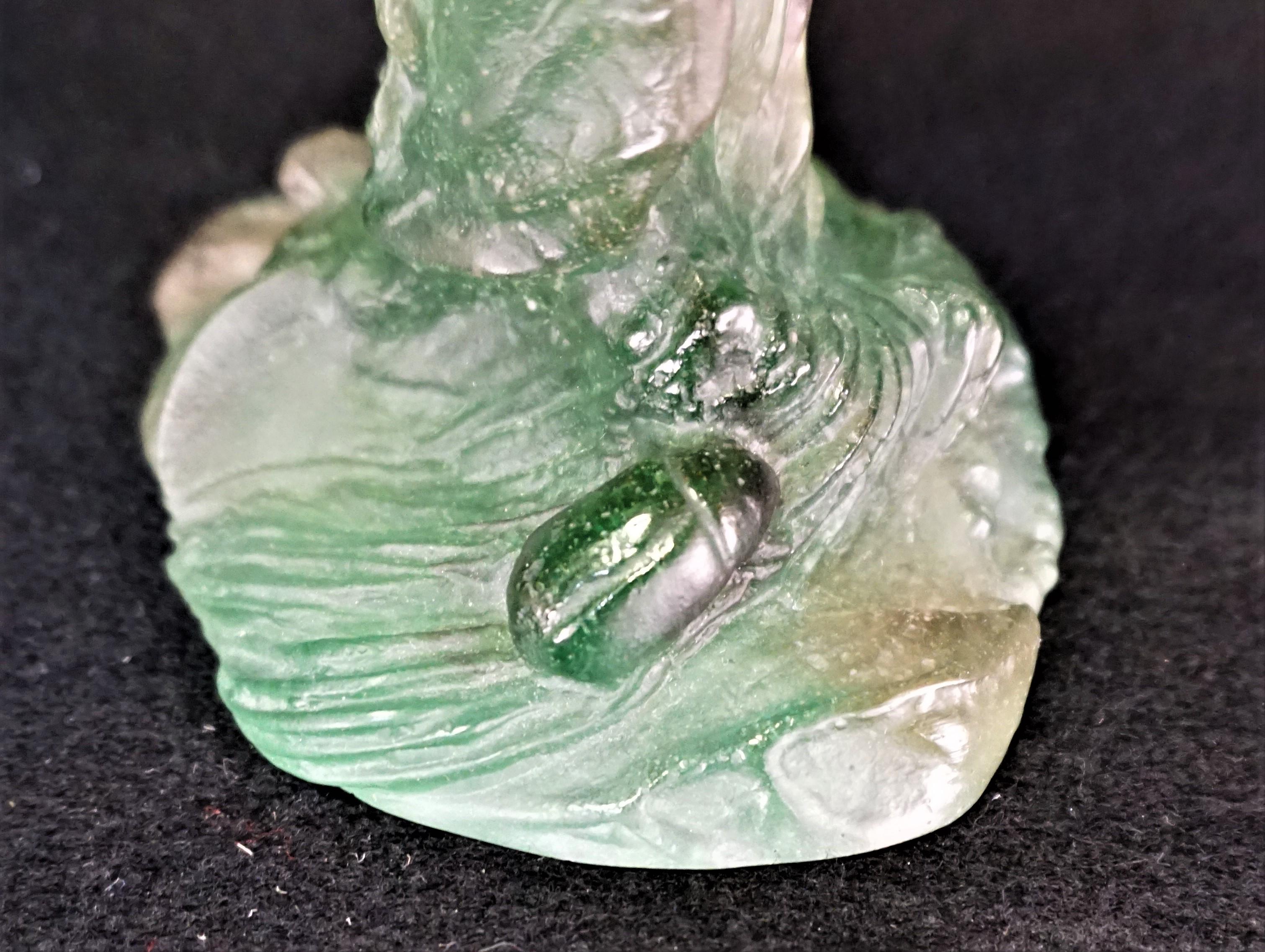Daum Crystal Pate de Verre Vase In Excellent Condition In Fairfax, VA