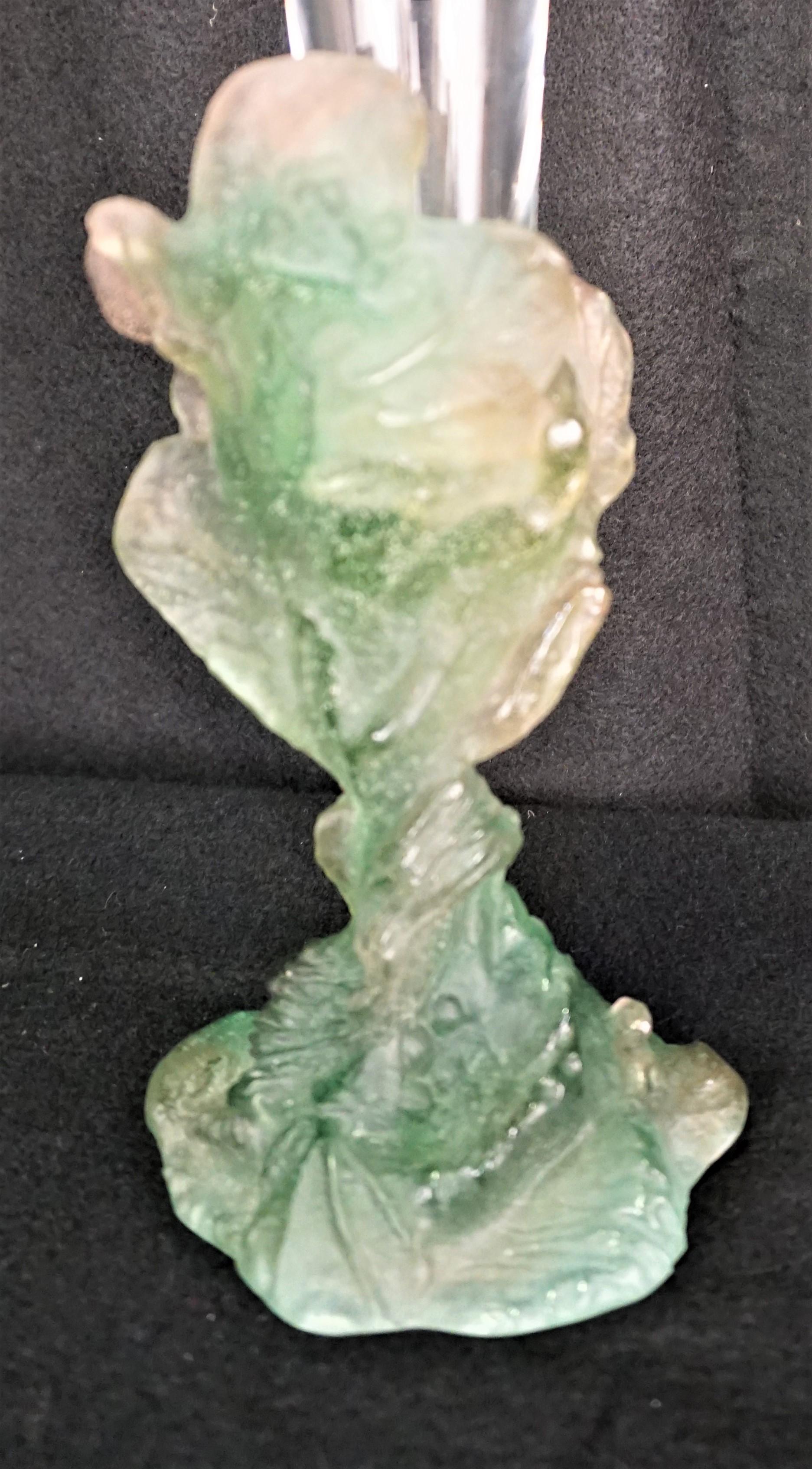 Daum Crystal Pate de Verre Vase 1