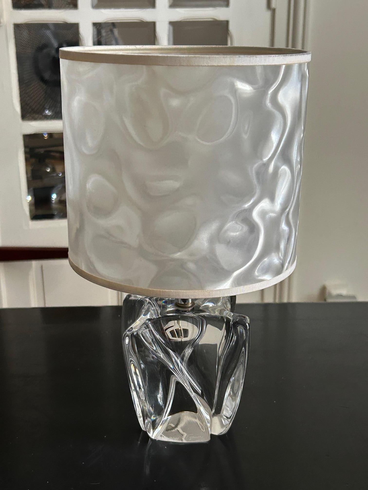 Daum crystal table lamp en vente 4