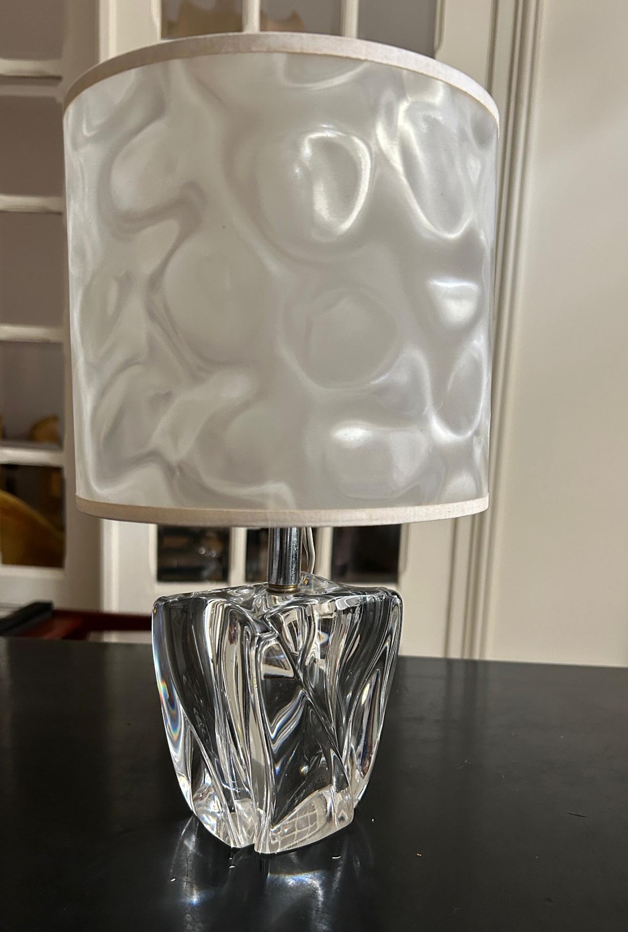 Cristal Daum crystal table lamp en vente