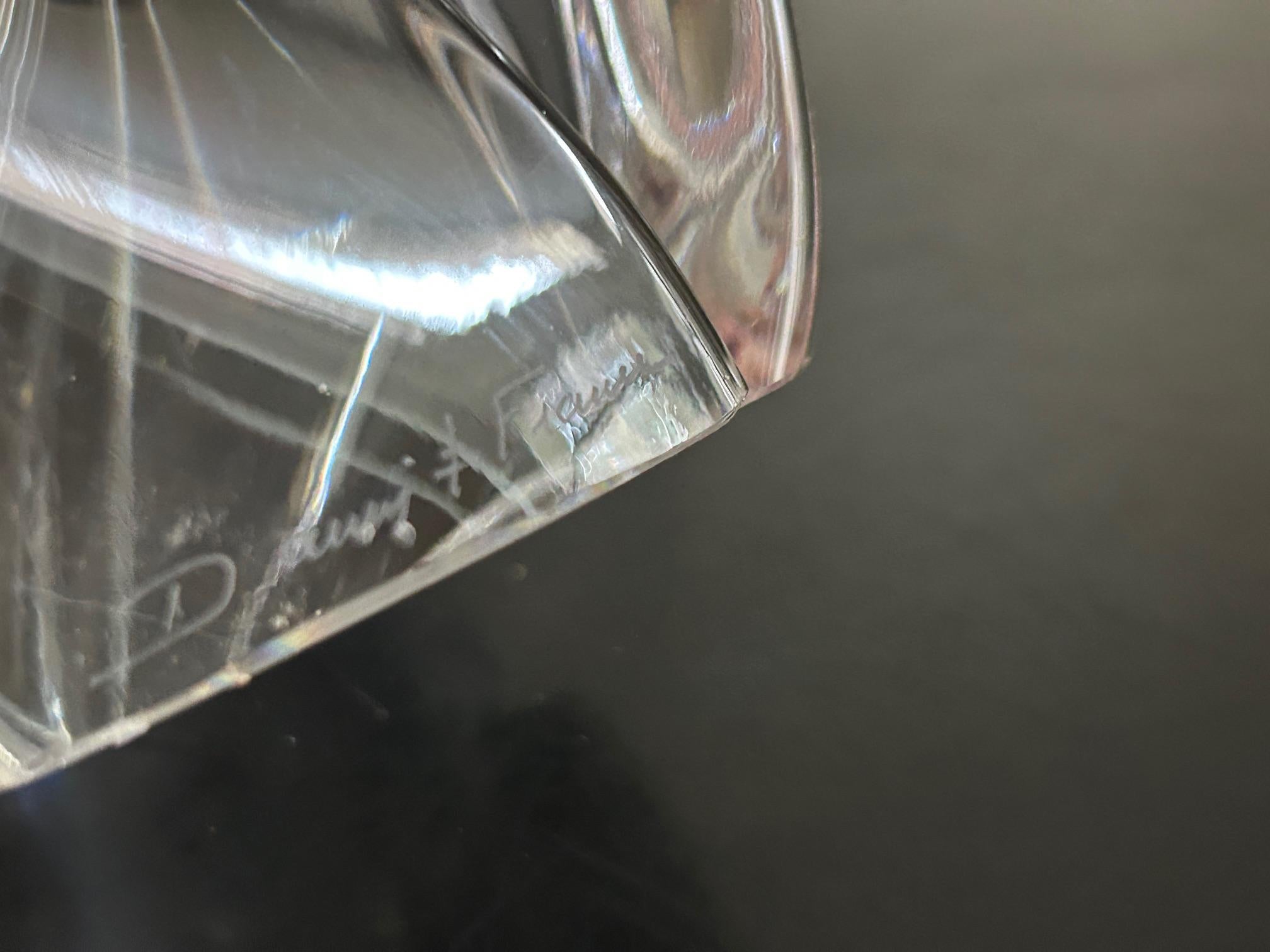 Daum crystal table lamp en vente 2