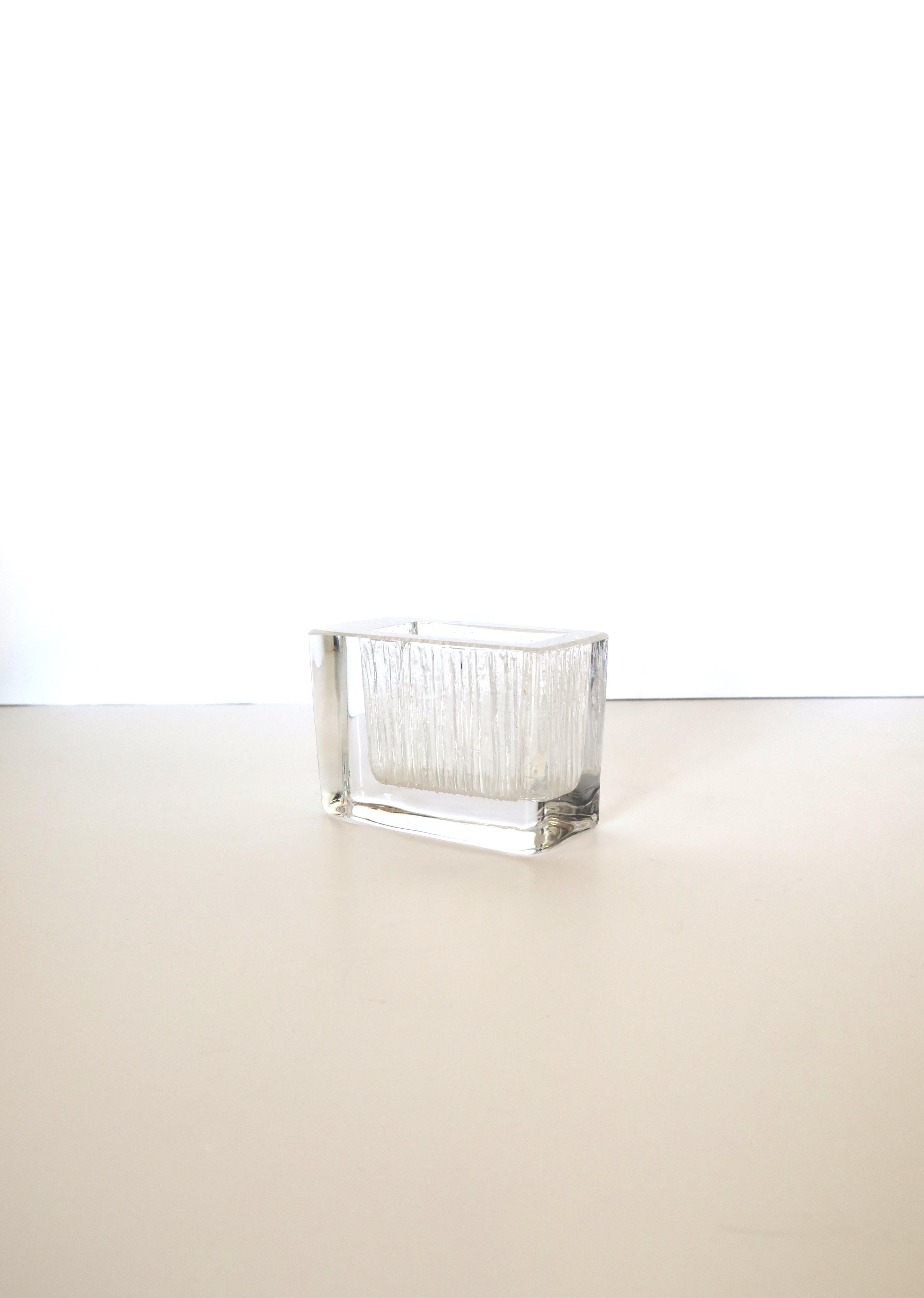 Minimalist Daum Crystal Vase French For Sale