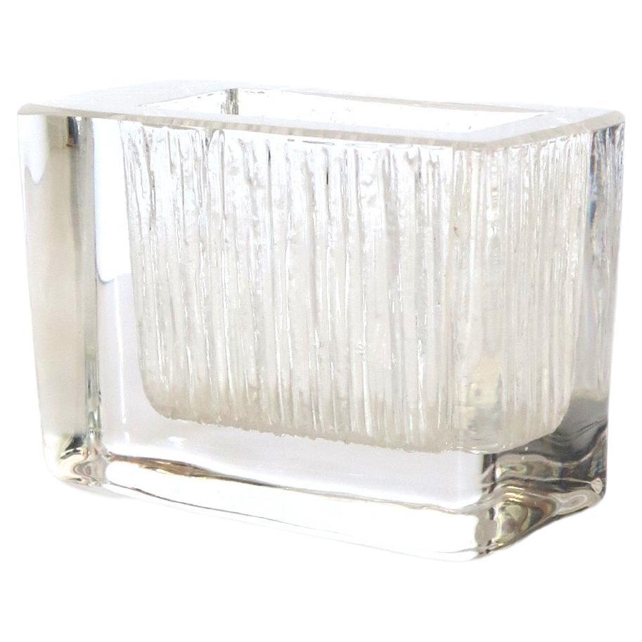 Cristal Vase français en cristal Daum en vente