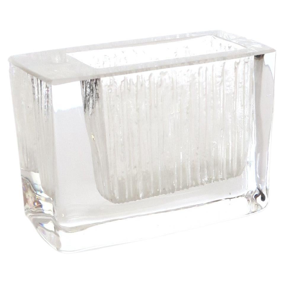 Daum Crystal Vase French For Sale