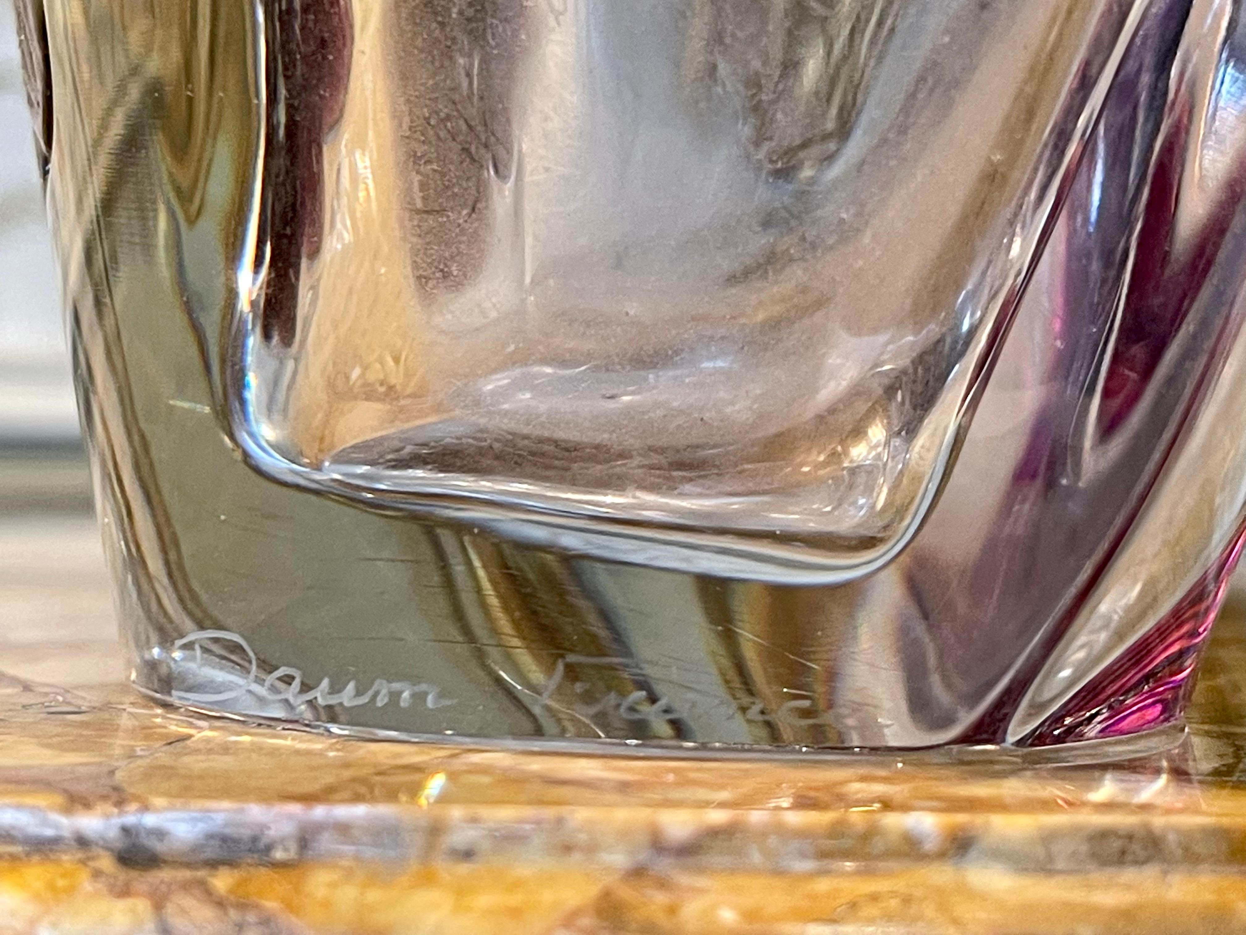 Daum Francia, stile Art Nouveau, Vaso di cristallo Coppelia, XX secolo in vendita 6