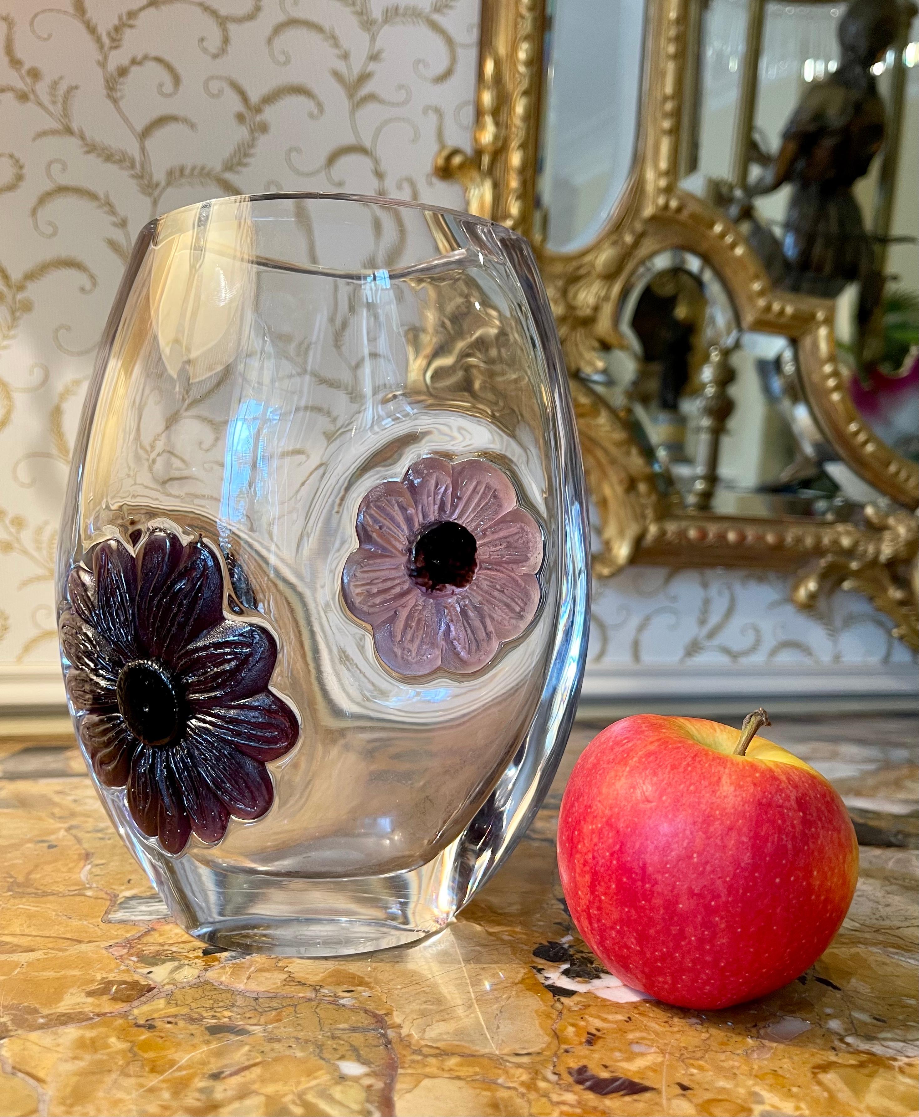 Daum Francia, stile Art Nouveau, Vaso di cristallo Coppelia, XX secolo in vendita 7