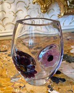 Daum Frankreich, Jugendstil, Coppelia-Kristallvase, 20. Jahrhundert