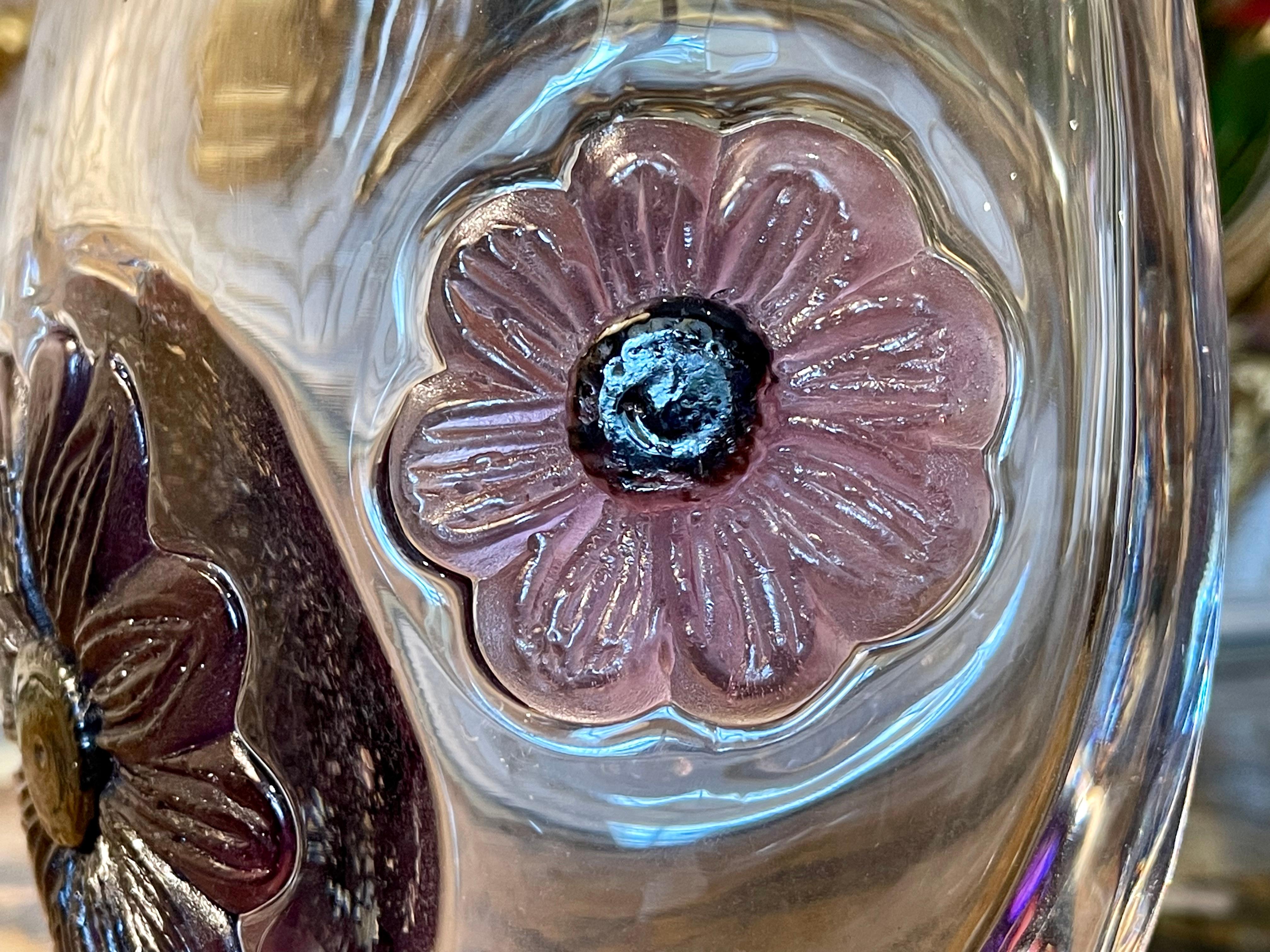 Daum Francia, stile Art Nouveau, Vaso di cristallo Coppelia, XX secolo In condizioni buone in vendita a Beaune, FR