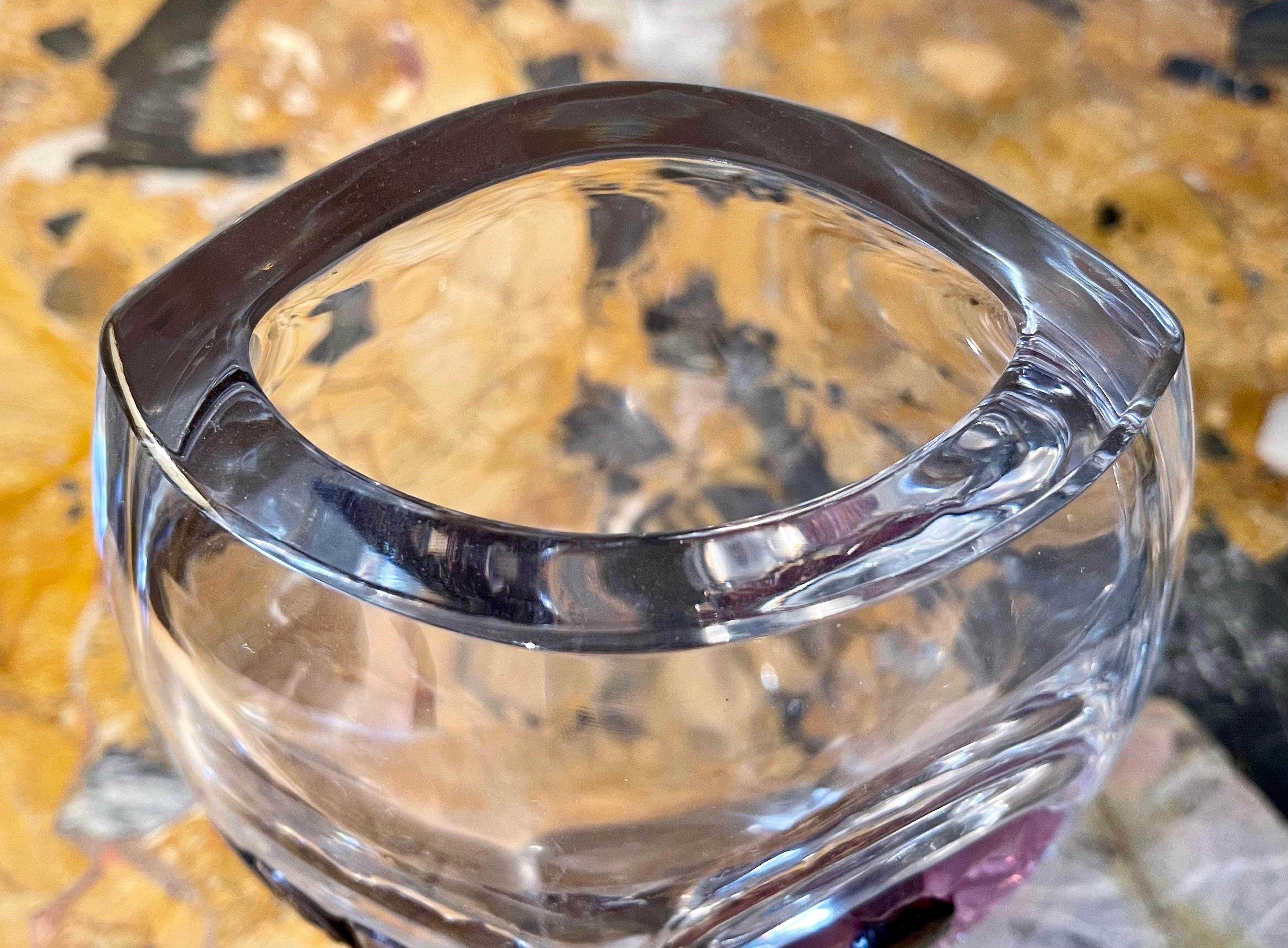 Daum Francia, stile Art Nouveau, Vaso di cristallo Coppelia, XX secolo in vendita 3