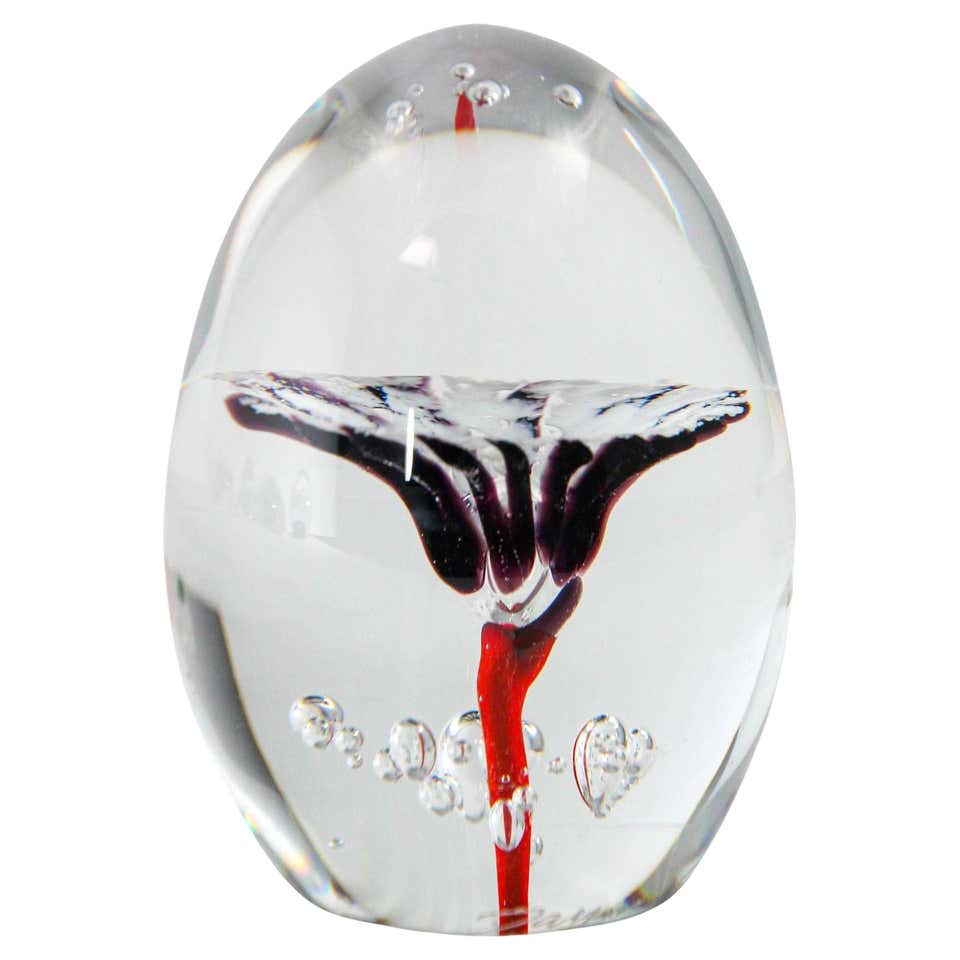 Signed Glass Paperweight - 277 For Sale on 1stDibs | signed glass ...