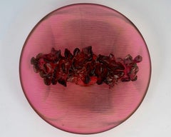 Daum France - Bowl Orchid Flower Fleur d'Orchidée Crystal - New In Box