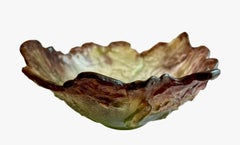 Daum France - Cabbage Leaf Bowl, XXth