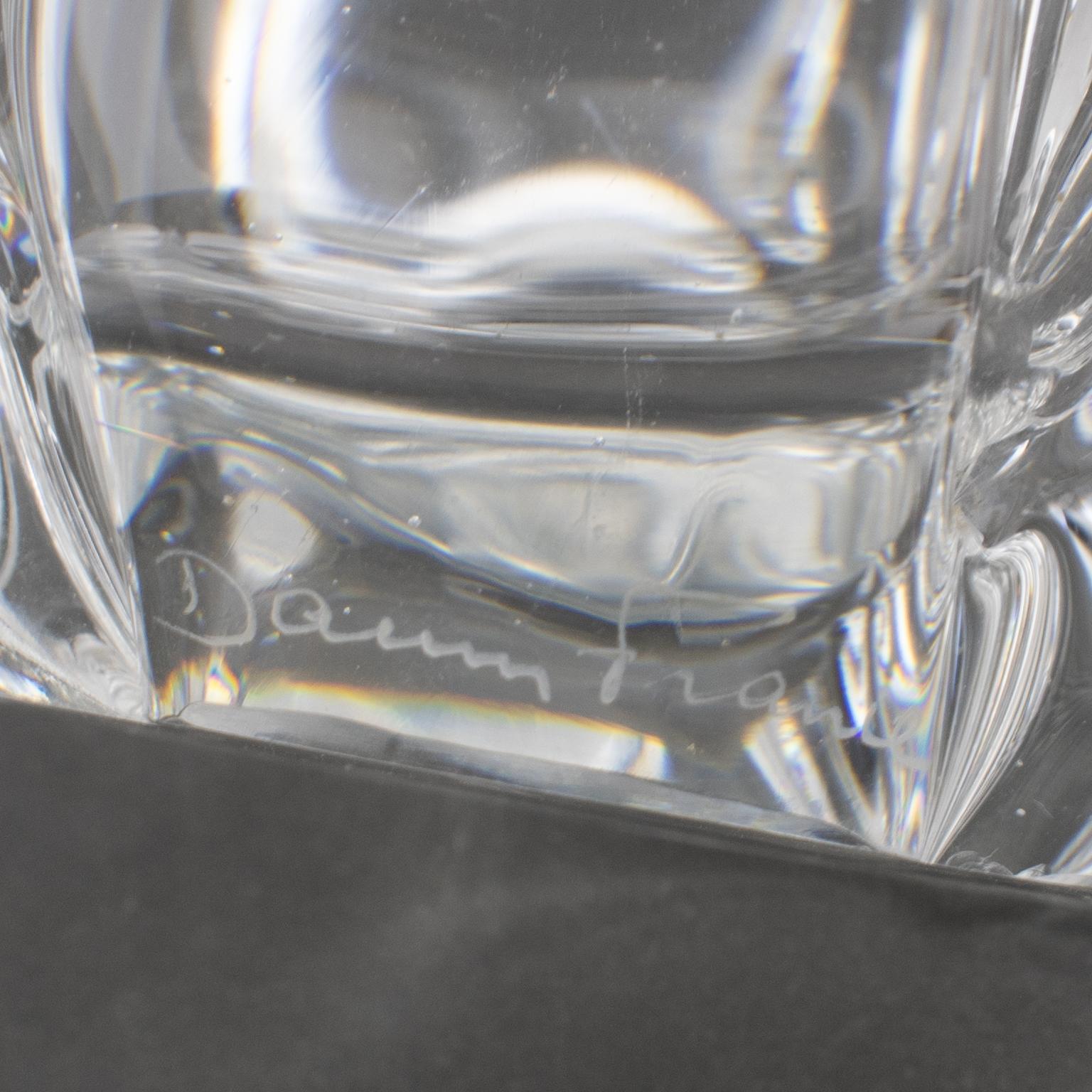 Daum France Kristall Knospenvase, Korb oder Vide Poche im Angebot 2