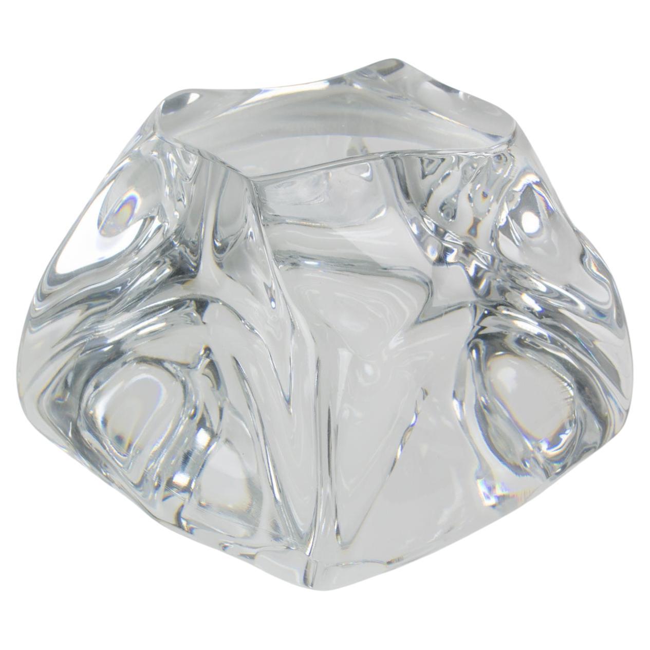 Daum France Crystal Desktop Accessory Paperweight Sculpture For Sale