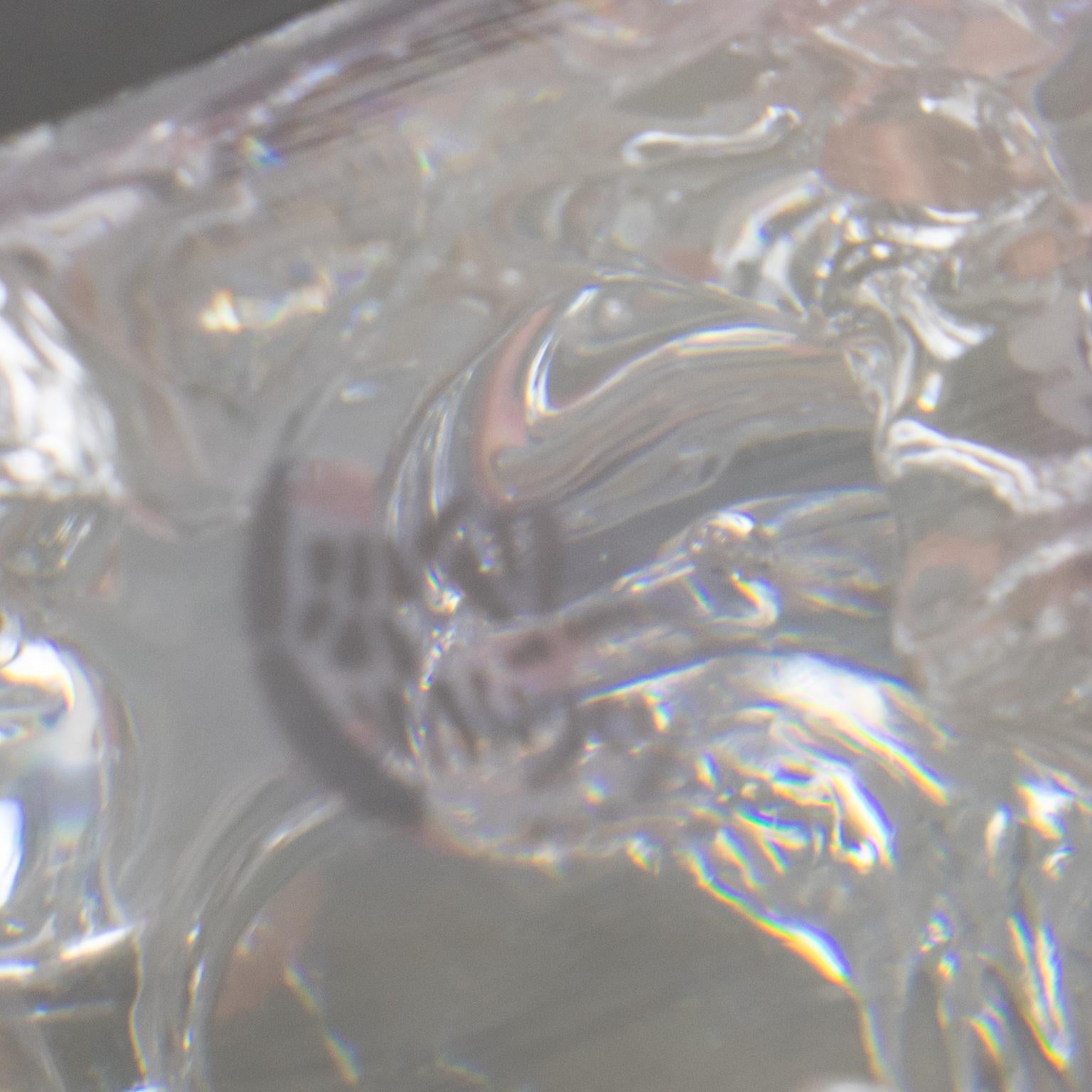 Presse-papiers ou sculpture décorative pour Basset de chien en cristal Daum France en vente 1