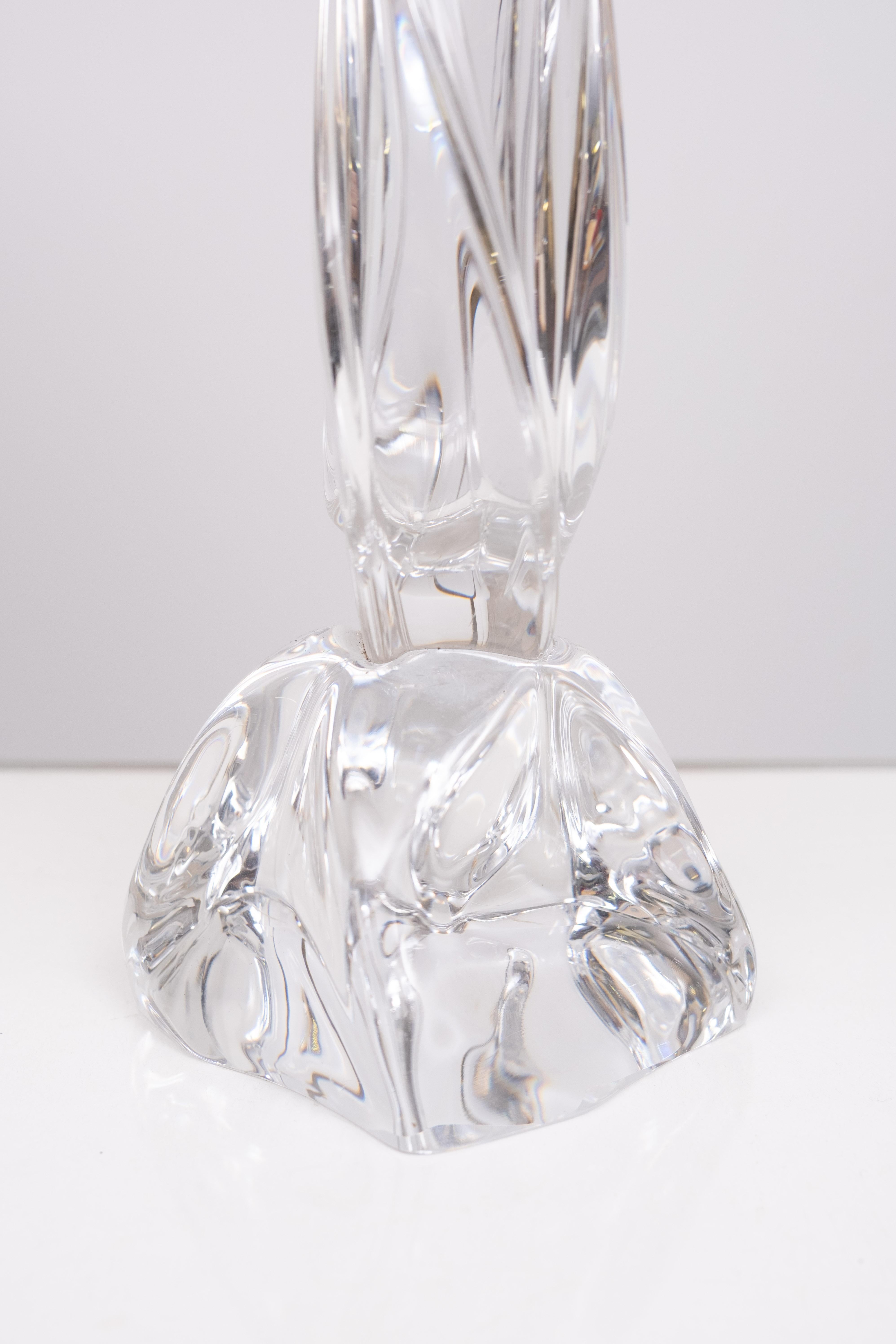 Art Glass Daum France Crystal Glass table lamp 1965 For Sale