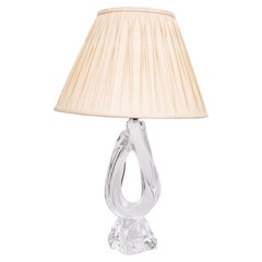 Daum France Crystal Glass table lamp 1965