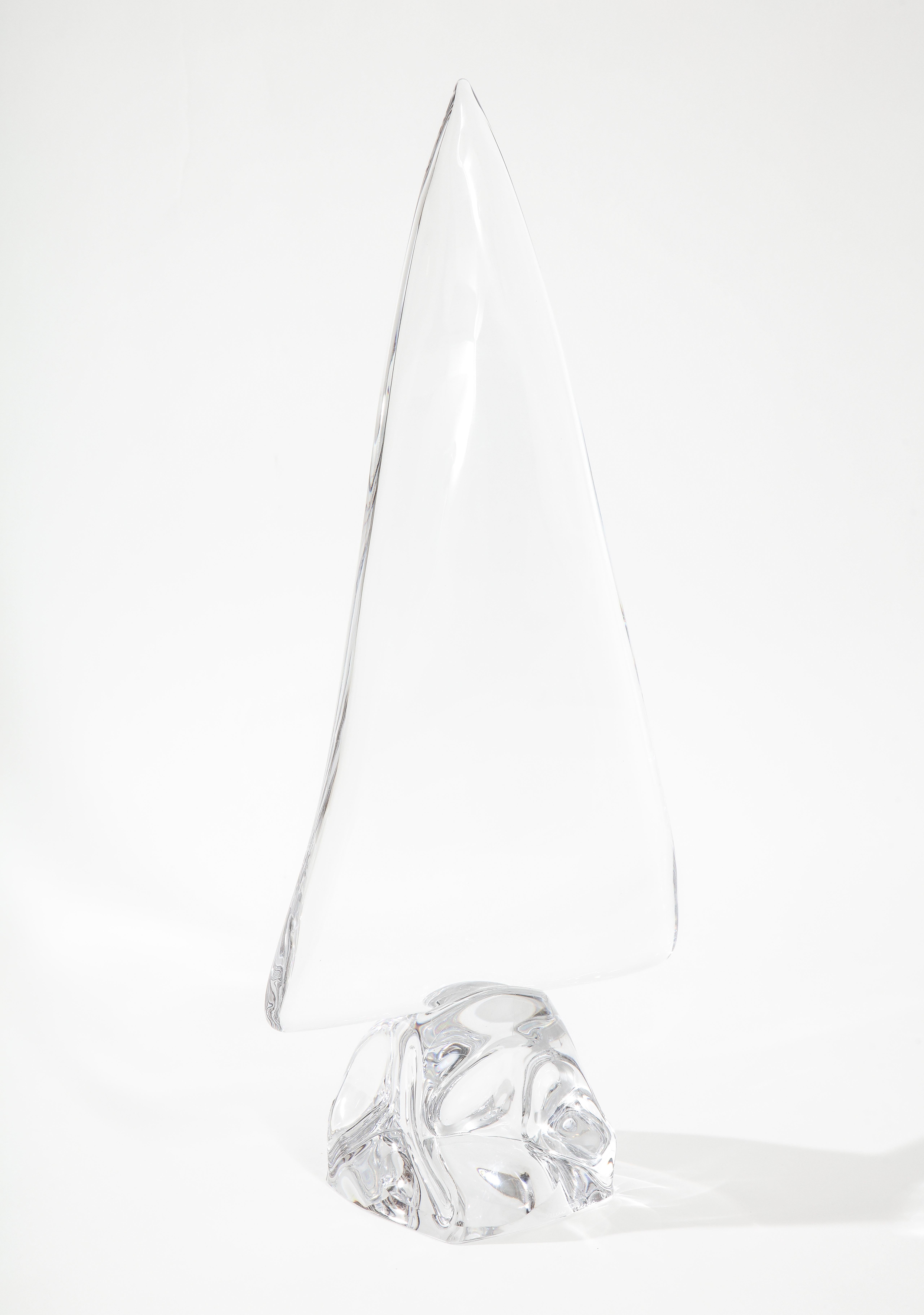 Daum France Crystal Sailboat Sculpture 4